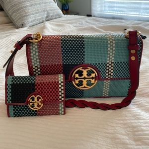 Tory Burch Miller Woven Shoulder Bag